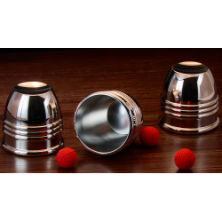 Cups and Balls Set (Stainless-Steel) by Bluether Magic and Raphael wwww.magiedirecte.com