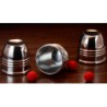 Cups and Balls Set (Stainless-Steel With Black Matt Inner) - Bluether Magic and Raphael wwww.magiedirecte.com