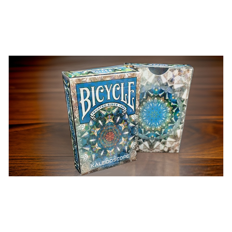 Bicycle Kaleidoscope Blue Playing Cards wwww.magiedirecte.com