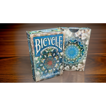 Bicycle Kaleidoscope Blue Playing Cards wwww.magiedirecte.com