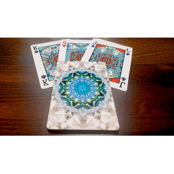 Bicycle Kaleidoscope Blue Playing Cards wwww.magiedirecte.com