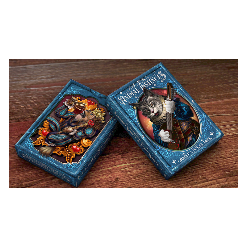 The Animal Instincts Poker and Oracle (Minstrel) Playing Cards wwww.magiedirecte.com