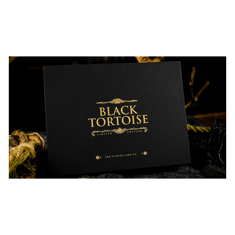 Black Tortoise Black Gold Box Set by Ark Playing Cards wwww.magiedirecte.com