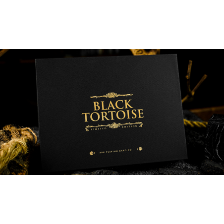 Black Tortoise Black Gold Box Set by Ark Playing Cards wwww.magiedirecte.com