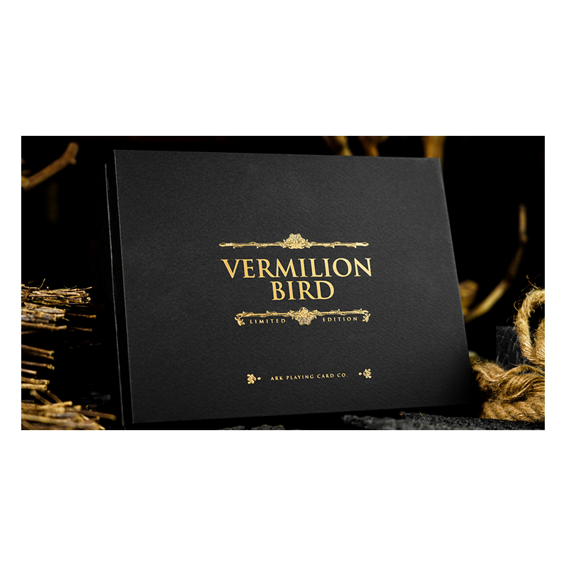 Vermilion Bird Black Gold Box Set - Ark Playing Cards wwww.magiedirecte.com