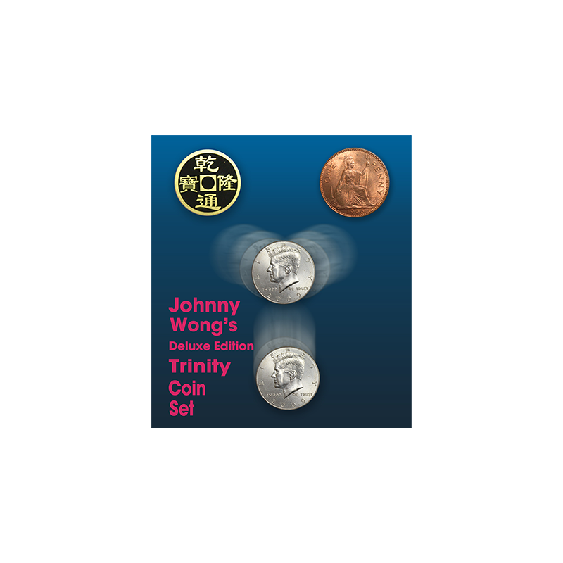 Deluxe Edition Trinity Coin Set (DVD) by Johnny Wong - Trick wwww.magiedirecte.com