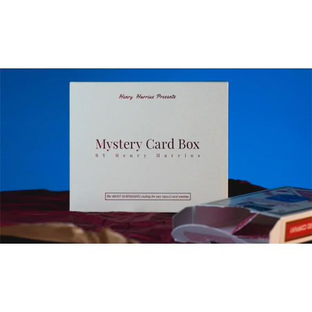 Mystery Card Box (Blue) by Henry Harrius wwww.magiedirecte.com