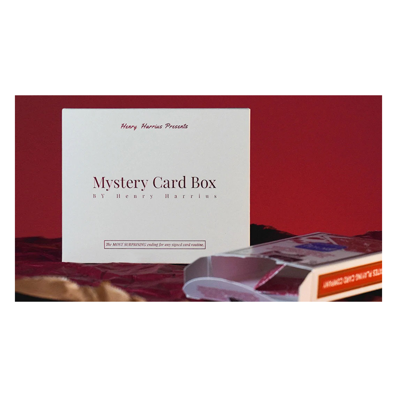 Mystery Card Box (Red) by Henry Harrius wwww.magiedirecte.com