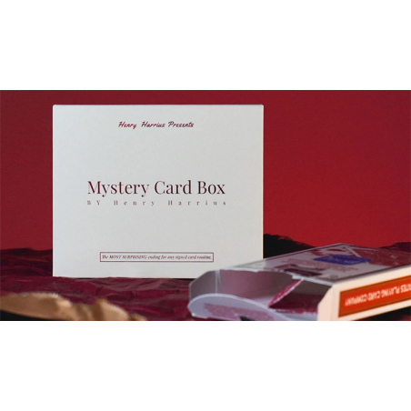 Mystery Card Box (Red) by Henry Harrius wwww.magiedirecte.com