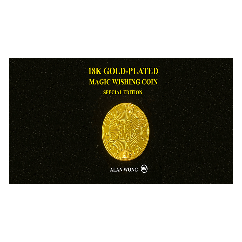 18K Gold Plated Magic Wishing Coin by Alan Wong - Trick wwww.magiedirecte.com