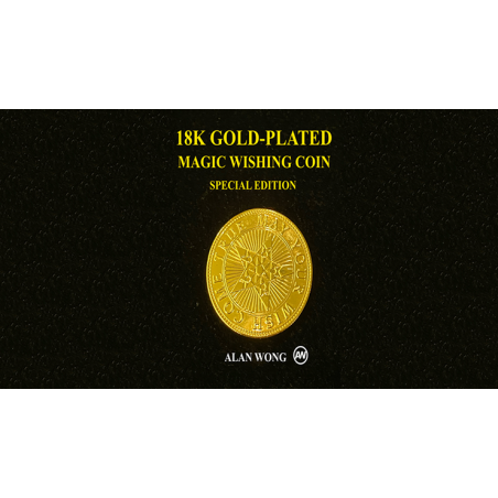 18K Gold Plated Magic Wishing Coin by Alan Wong - Trick wwww.magiedirecte.com