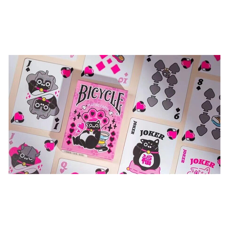 Bicycle Cat (Pink) - US Playing Card Co. wwww.magiedirecte.com