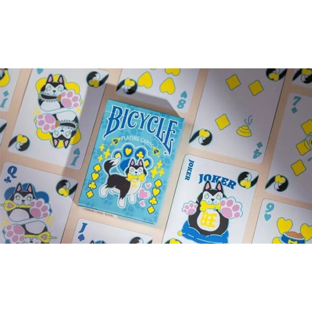 Bicycle Dog (Blue) Playing Cards by US Playing Card Co. wwww.magiedirecte.com