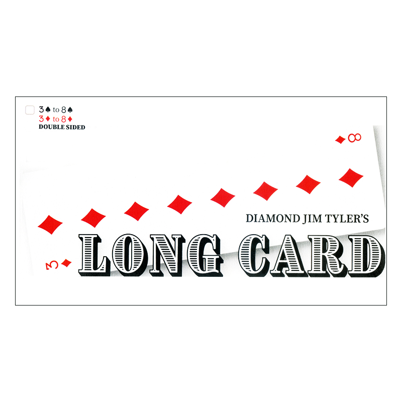 Long Card (Double-Sided) by Diamond Jim Tyler wwww.magiedirecte.com