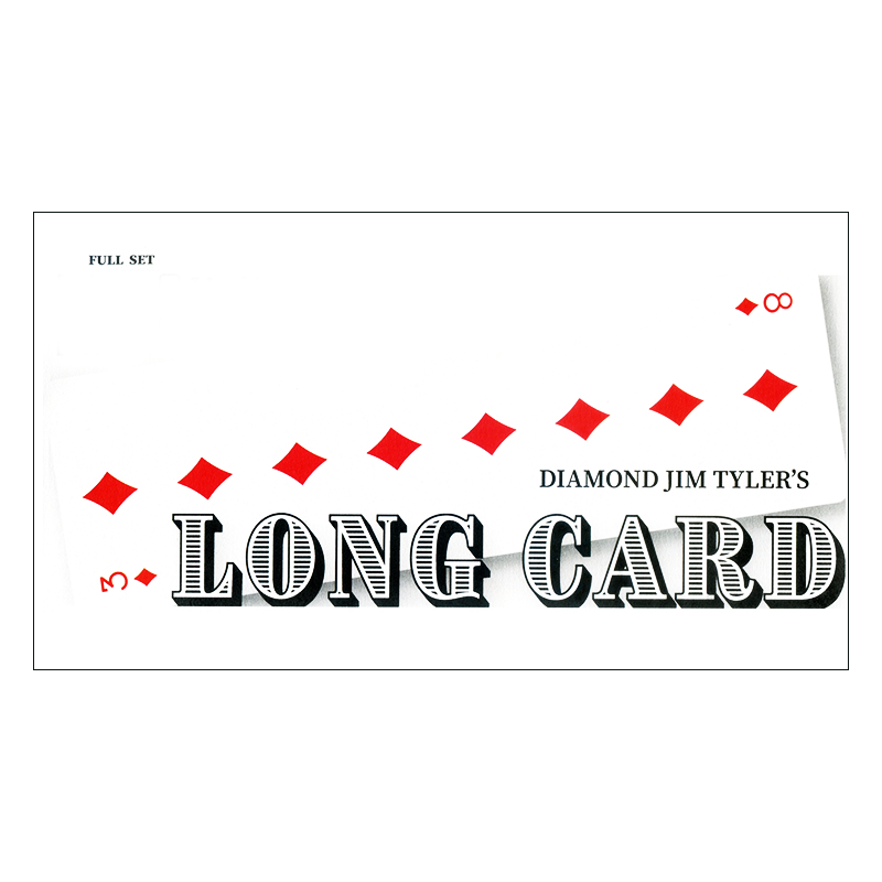 Long Card (Set) by Diamond Jim Tyler wwww.magiedirecte.com