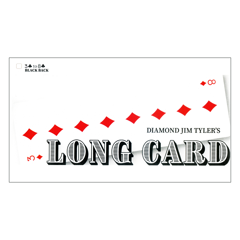 Long Card (Black) by Diamond Jim Tyler wwww.magiedirecte.com