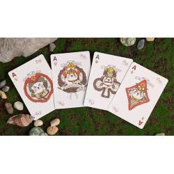 Samurai Otter Playing Cards - Bushido Edition (Scarlet) Playing Cards wwww.magiedirecte.com