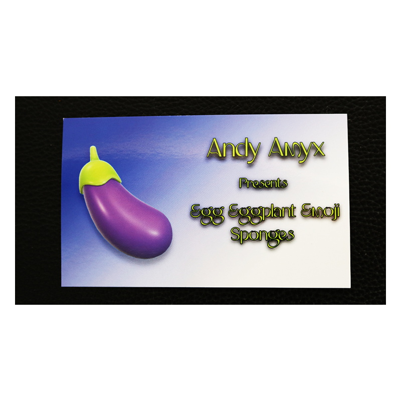 Sponge Emoji EGGPLANT (4PK.) - Andy Amyx- Trick wwww.magiedirecte.com