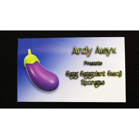 Sponge Emoji EGGPLANT (4PK.) - Andy Amyx- Trick wwww.magiedirecte.com