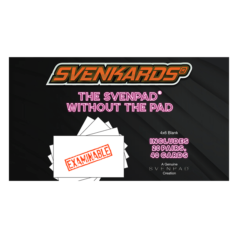 SvenKards (Unlined) - Brett Barry wwww.magiedirecte.com SvenKards (Unlined) - Brett Barry wwww.magiedirecte.com