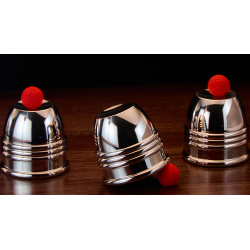 Cups and Balls Set MINI (Stainless-Steel) by Bluether Magic and Raphael wwww.magiedirecte.com