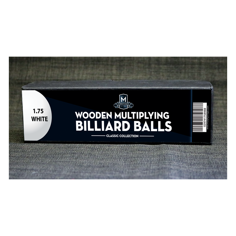 Wooden Billiard Balls (1.75" White) by Classic Collections - Trick wwww.magiedirecte.com