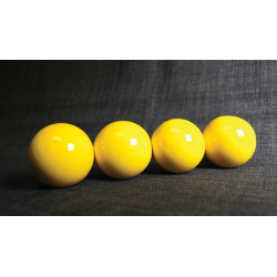 Wooden Billiard Balls (2" Yellow) by Classic Collections - Trick wwww.magiedirecte.com