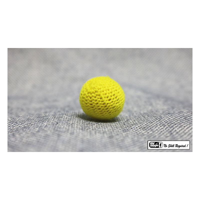 Crochet Ball .75 inch Single (Yellow) by Mr. Magic - Trick wwww.magiedirecte.com