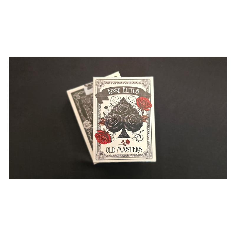 Rose Elites - Old Masters (Black) Marked Deck Playing Cards wwww.magiedirecte.com