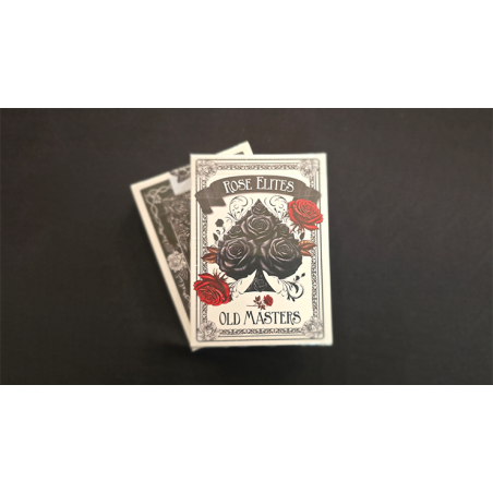Rose Elites - Old Masters (Black) Marked Deck Playing Cards wwww.magiedirecte.com