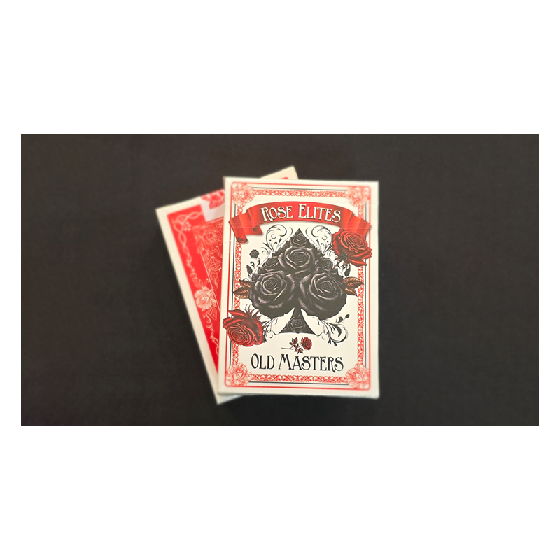 Rose Elites - Old Masters (Red) Marked Deck Playing Cards wwww.magiedirecte.com