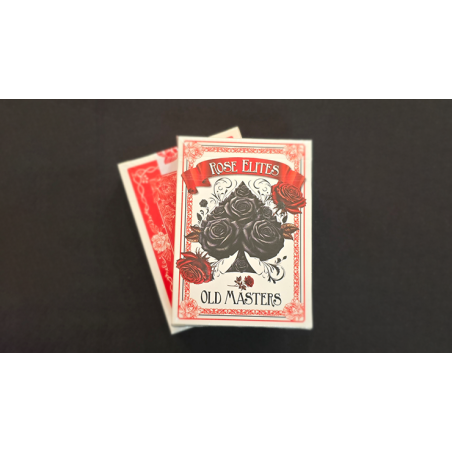 Rose Elites - Old Masters (Red) Marked Deck Playing Cards wwww.magiedirecte.com
