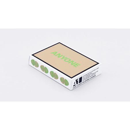 Beige/Green Cap Logo ANYONE Playing Cards wwww.magiedirecte.com