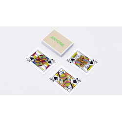 Beige/Green Cap Logo ANYONE Playing Cards wwww.magiedirecte.com