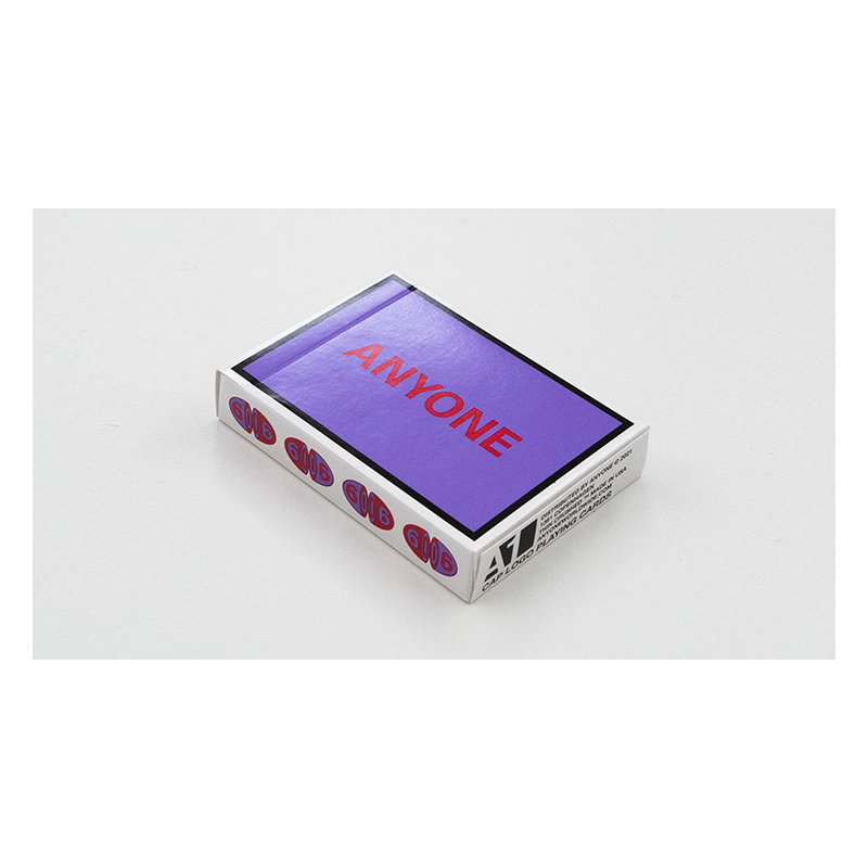 Purple/Red Cap Logo ANYONE Playing Cards wwww.magiedirecte.com