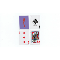 Purple/Red Cap Logo ANYONE Playing Cards wwww.magiedirecte.com
