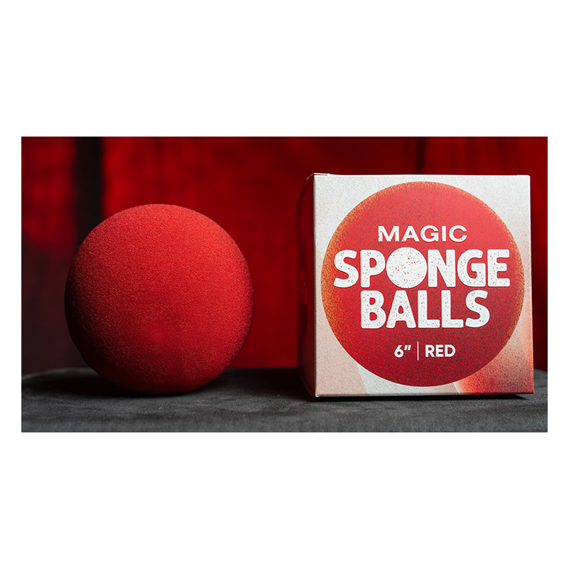 Sponge Balls 1PK RED 6" wwww.magiedirecte.com