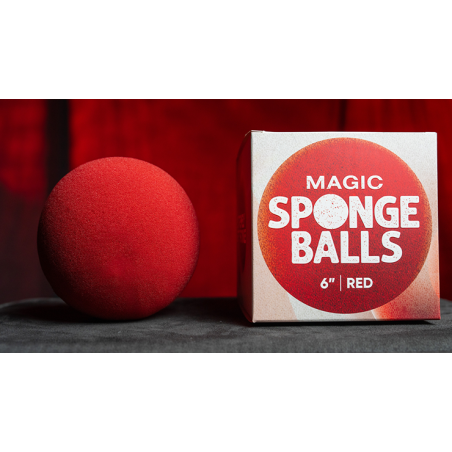 Sponge Balls 1PK RED 6" wwww.magiedirecte.com