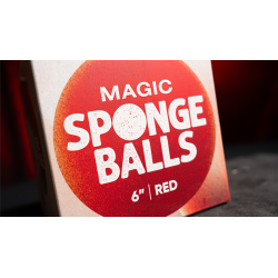 Sponge Balls 1PK RED 6" wwww.magiedirecte.com