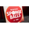 Sponge Balls 1PK RED 6" wwww.magiedirecte.com