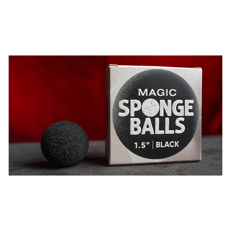 Magic Sponge Balls 50PK BLACK 1.5" by Murphy's Magic wwww.magiedirecte.com