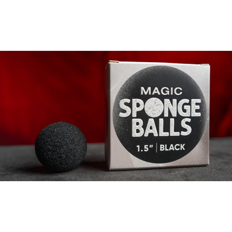 Magic Sponge Balls 50PK BLACK 1.5" by Murphy's Magic wwww.magiedirecte.com