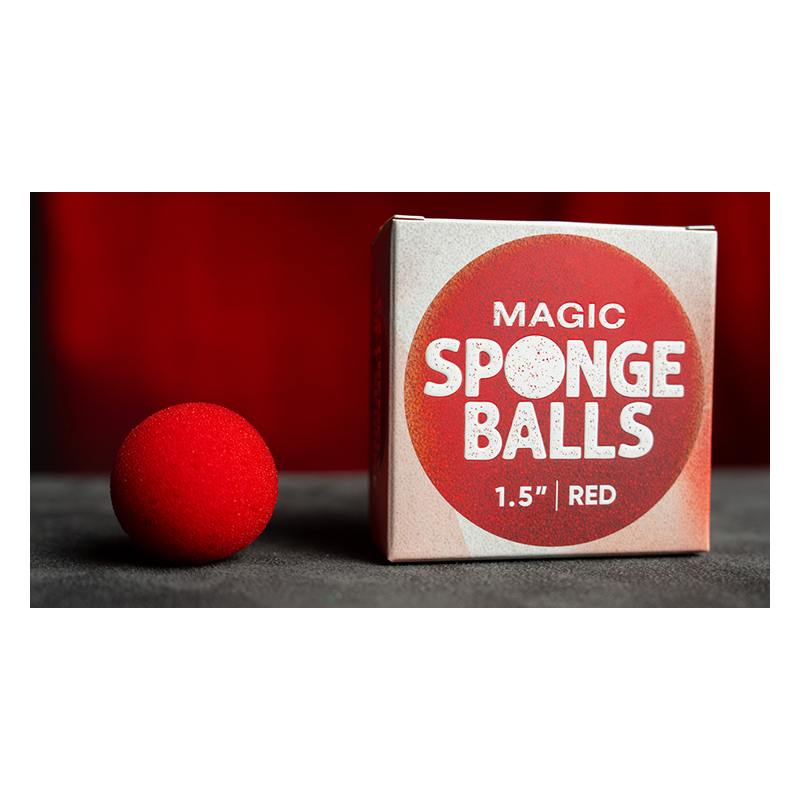 Magic Sponge Balls 50PK RED 1.5" by Murphy's Magic wwww.magiedirecte.com