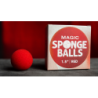 Sponge Balls 50PK RED 1.5" wwww.magiedirecte.com
