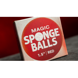 Sponge Balls 50PK RED 1.5" wwww.magiedirecte.com