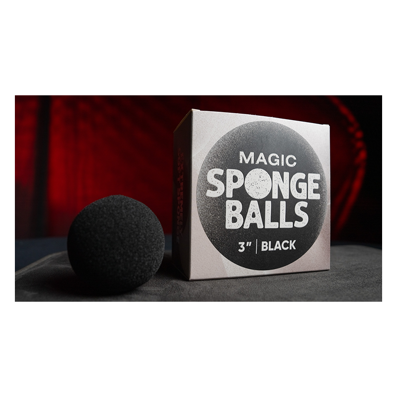Sponge Balls 50PK BLACK 3" - Murphy's Magic wwww.magiedirecte.com