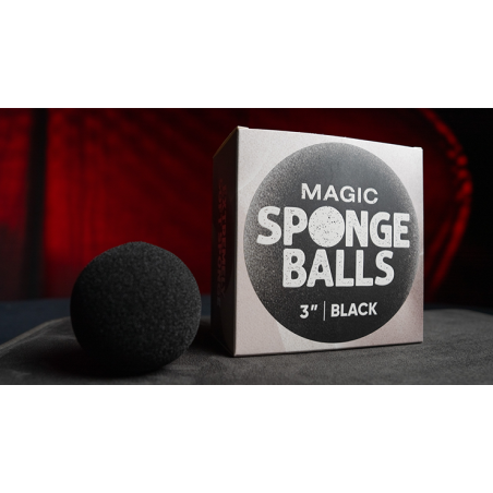 Magic Sponge Balls 50PK BLACK 3" by Murphy's Magic wwww.magiedirecte.com