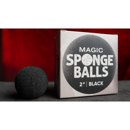 Magic Sponge Balls 50PK BLACK 2" by Murphy's Magic wwww.magiedirecte.com