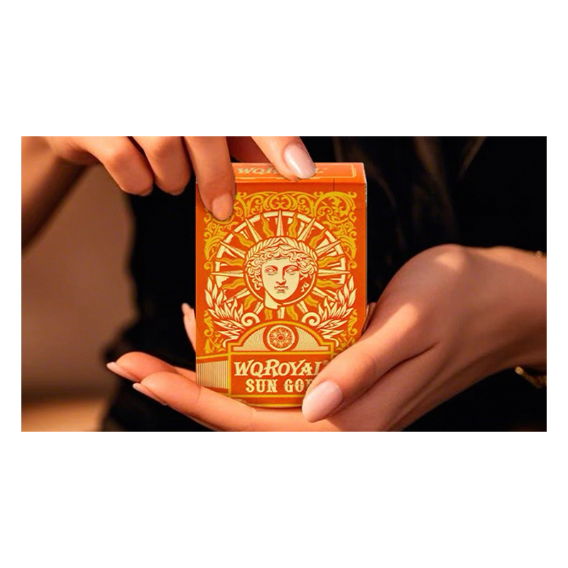 Sun God Greek Mythology Themed Orange Edition Playing Cards wwww.magiedirecte.com