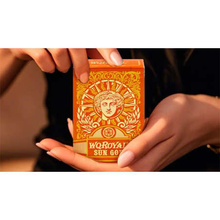 Sun God Greek Mythology Themed Orange Edition Playing Cards wwww.magiedirecte.com